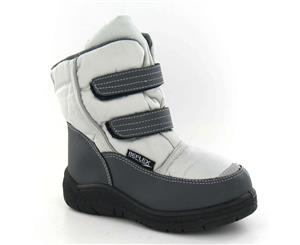 Reflex Childrens Boys Warm Lined Snow Boots (Grey) - KM206