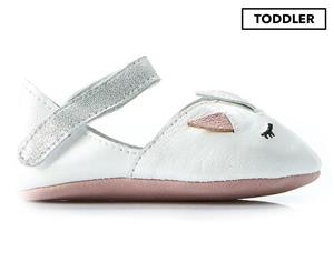 Walnut Melbourne Toddler Girls' Sprinkles MJ Shoes - White Pearl