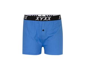 1x XYXX Underwear Mens 100% Cotton Boxer Shorts S M L XL XXL XY Edition - Blue