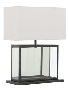 Arington 1 Light Squat Table Lamp in Black/White