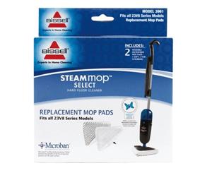 Bissell Steam Mop Select 23V8F Replacement Pads 2pk