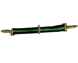 Brass Horse Lunge Lead Strap 3 Colours Black/Green