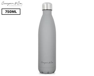 Cooper & Co. Insulated Water Bottle 750mL - Grey/Matte Finish