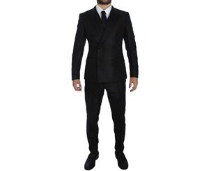 Dolce & Gabbana Black 3 Piece Slim Fit Suit Tuxedo
