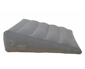 Inflatable Portable Bed Wedge Pillow with Velour Surface