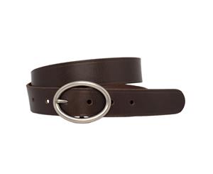 Loop Leather Co 30mm Milled Leather Belt - Brown