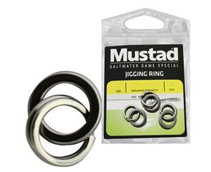 Mustad Stainless Steel Jigging Rings Size 7 92lb/42Kilo 5pcs/Pkt For Fishing Lures
