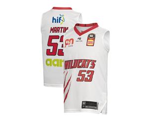 Perth Wildcats 19/20 NBL Basketball Youth Authentic Away Jersey - Damian Martin