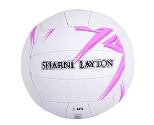 SHARNI LAYTON Match Netball Size 5 Purple Swirl
