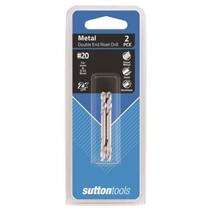 Sutton Tools No.20 Tupoint Panel Drill Bit - 2 Pack