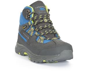 Trespass Boys & Girls Cumberbatch Waterproof Breathable Walking Boots - Cobalt / Kiwi