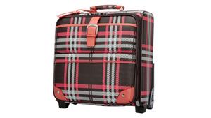 Vera May Chicago Checkered Travel Bag - Brown