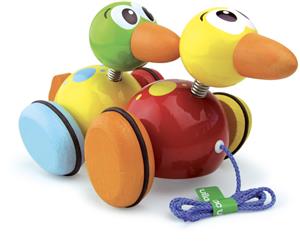 Vilac - 2 waddle ducks pull toy