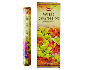 WIld Orchid 120 Incense Sticks Bulk Pack HEM Zen Aromatherapy 6 Boxes of 20 Sticks