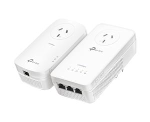 WPA8630PKIT TP-LINK Ac1300 Powerline Extender Kit Giga Power Pass Through Ac1350  Dual Band Wi-Fi With Combined Speeds of Up To 1350Mbps AC1300