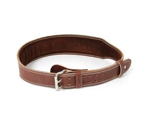 Weight Lifting Belt - Brown Leather