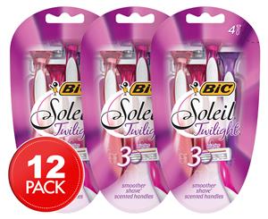 3 x BiC Soleil Twilight Disposable Razor 4-Pack