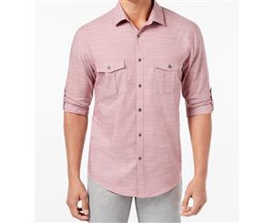Alfani Pink Mens Size 2XL Dual Pocket Button Down Long-Sleeve Shirt