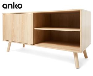 Anko Oak Look Sideboard - Light Brown