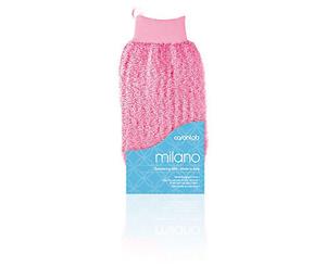 Caronlab Milano Body Exfoliating Massage Glove Mitt Pink