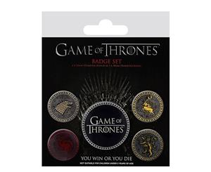 Game of Thrones The Four Great Houses Badge Pack
