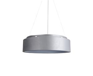 Grey Drum LED Pendant Lamp