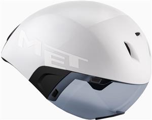 MET Codatronca Short Tail Aero Bike Helmet Matte Glossy White/Black