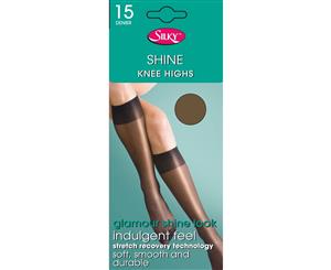 Silky Womens/Ladies Shine Knee Highs (1 Pair) (Nude) - LW255
