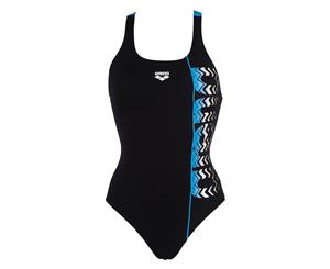 Arena Women's Floater One Piece Swimsuit - Black/Turquoise