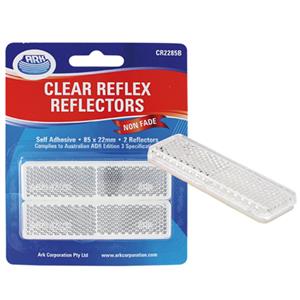 Ark 22 x 85mm Clear Adhesive Reflector
