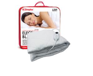 Dimplex Single Pillow Top Fitted Electric Blanket W/Heater Overheat Protection
