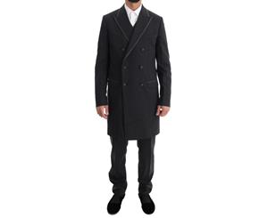 Dolce & Gabbana Gray Wool Stretch 3 Piece Two Button Suit