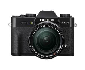 Fujifilm X-T20 Mirrorless Digital Camera with 18-55mm Lens - Black