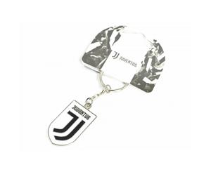 Juventus Fc Crest Keyring (White/Black) - BS1320