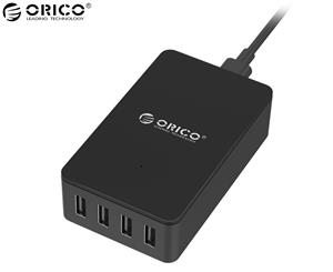 Orico 34W 4-Port Smart Desktop Charger - Black