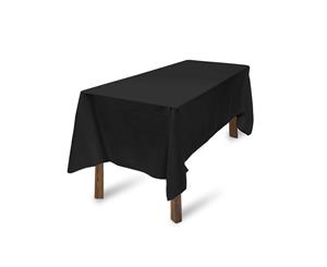 Rectangle Polyester Tablecloth Home Dcor Black 137x244cm