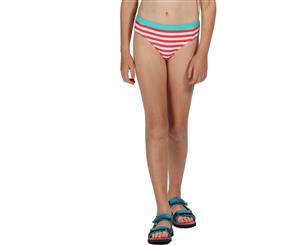 Regatta Girls Hosanna UV Protect Swim Bikini Brief Bottoms - CorlBlshStrp