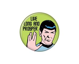 Star Trek Live Long And Prosper Green Button
