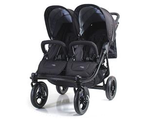 Valco Baby Black Nomad Duo Foldable Dual Stroller/Pram Twin Newborn +/Toddler