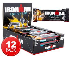 12 x Ironman Energy Bars Salted Caramel 60g