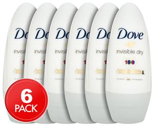 Dove Invisible Dry Roll-On Deodorant 6-Pack - 50mL