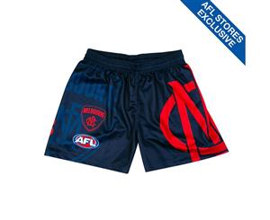 Melbourne Demons Youth Logo Footy Shorts