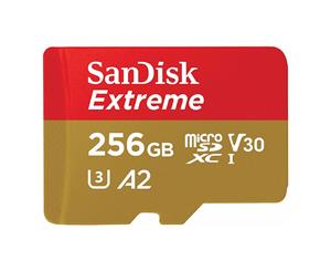 Sandisk Extreme 256GB 160MB/s A2 MicroSDXC Card with Adapter - Au Stock