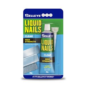 Selleys Liquid Nails 80g Clear Construction Adhesive