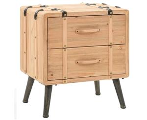 Solid Fir Wood Bedside Cabinet Bedroom Nightstand Home Unit Organiser