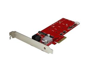 StarTech 2Slot PCI Express M.2 RAID Card with 2x SATA3 Ports - PCIe