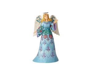Touched with Wonder Winter Wonderland Blue Angel Figurine