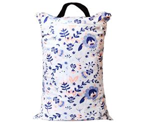 Waladi - Waterproof Double Zip Large Wet Bag Floral Design 40x70cm