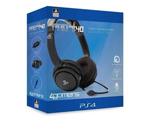 4Gamers PRO4-40 Wired Stereo Gaming Headset PS4