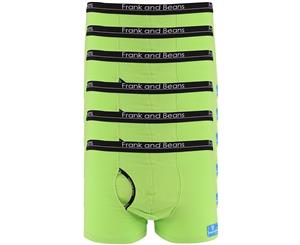 6x - Boxer Briefs Frank and Beans Underwear Mens Cotton S M L XL XXL Trunks - Green